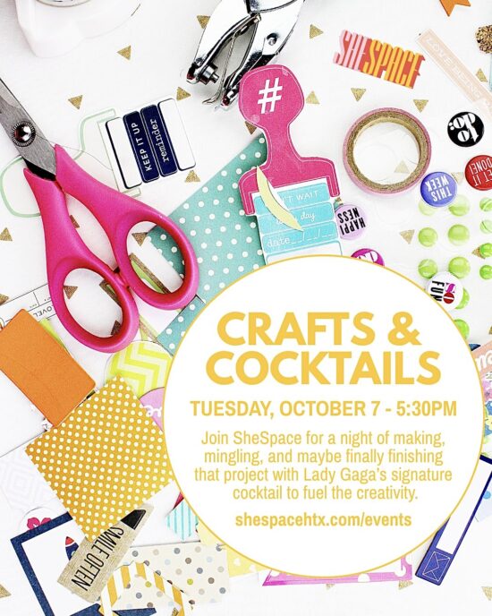 shespace events CRAFTS AND COCKTAILS