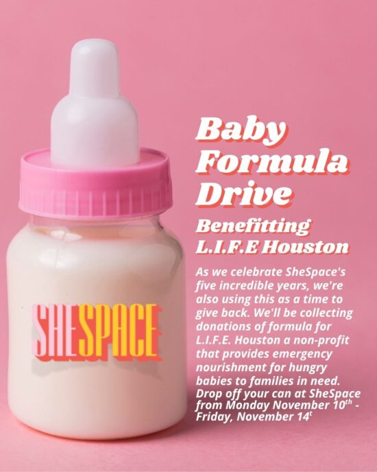 SheSpace years Baby Formula Drive SheSpace years Baby Formula Drive